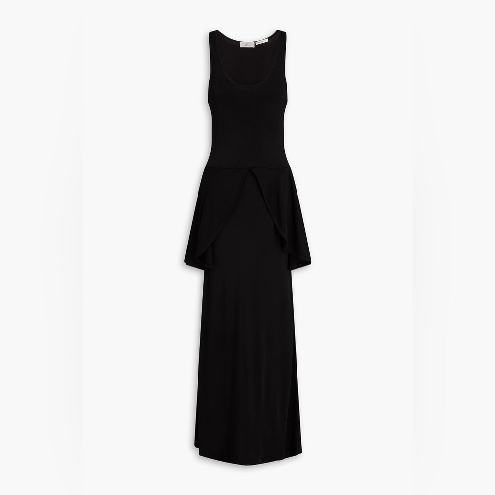 Bite Studios Petal peplum maxi Black dress size Extra small xs